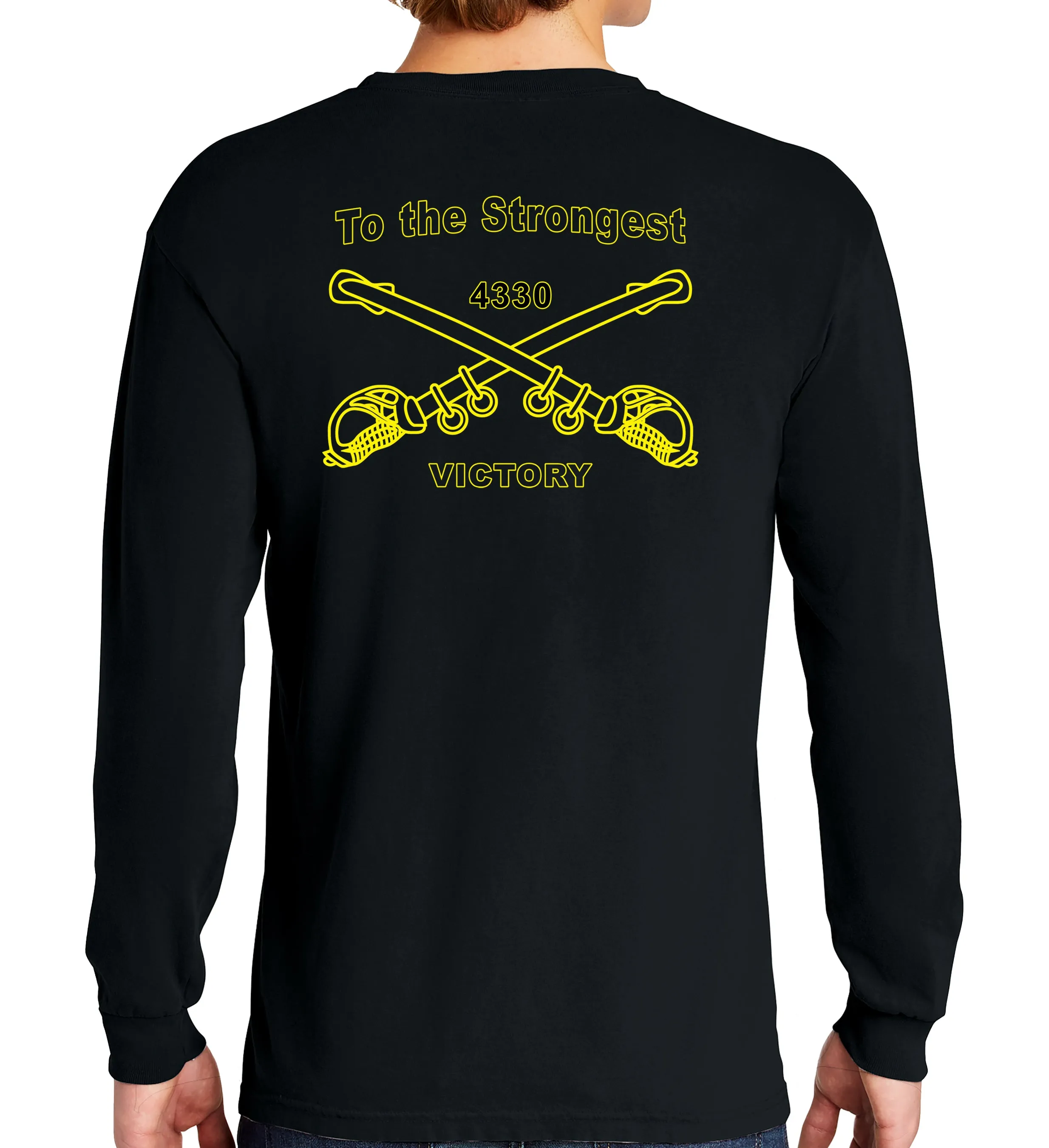 (4330-4333) Long Sleeve 50-50 Blend Unisex Shirt. This shirt IS approved for PT