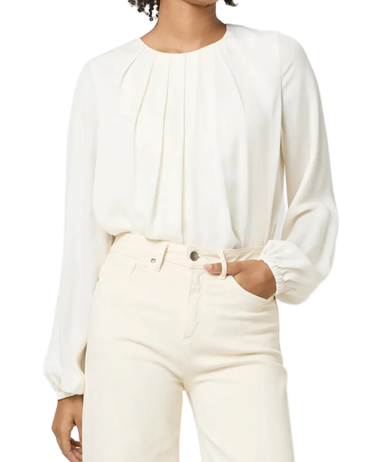 Alex Long Sleeve Blouse (Ivory)