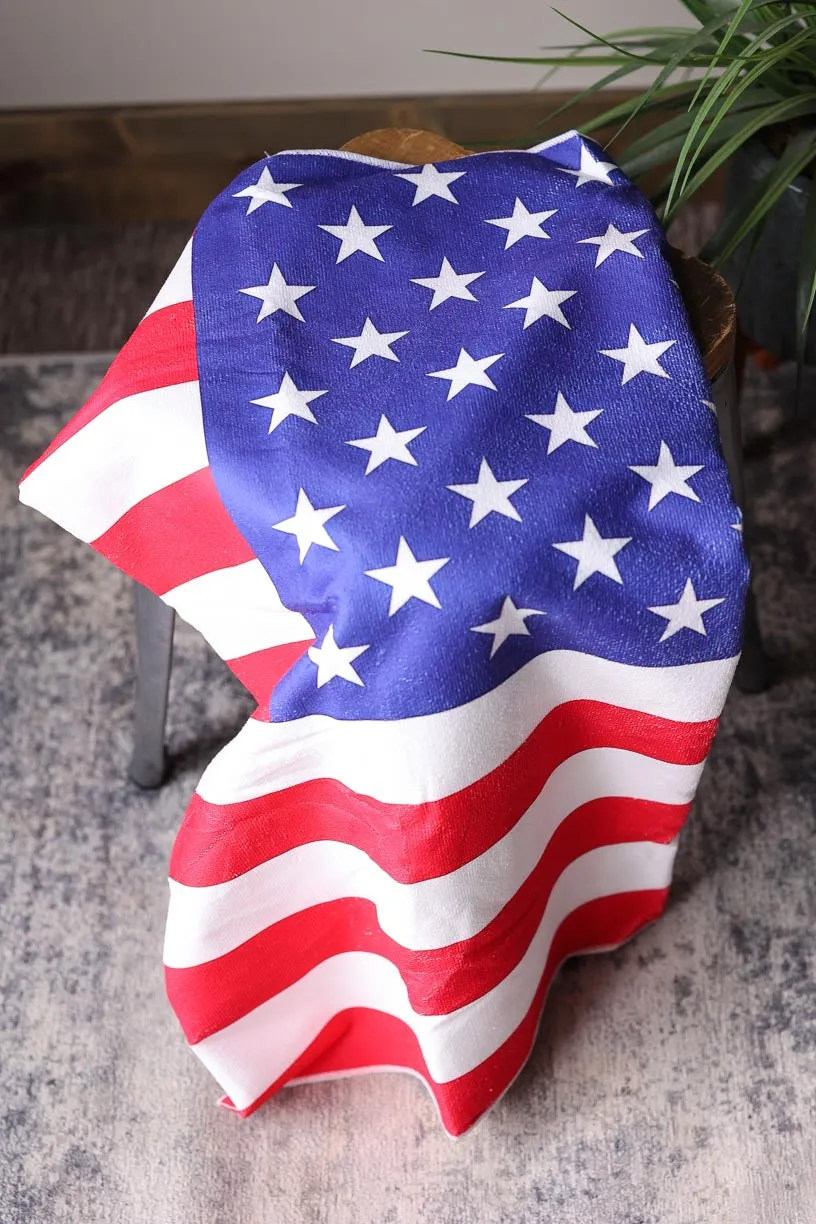 American Flag Beach Towel