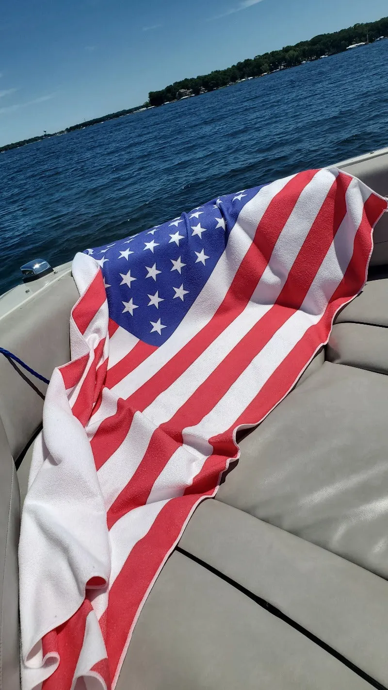 American Flag Beach Towel