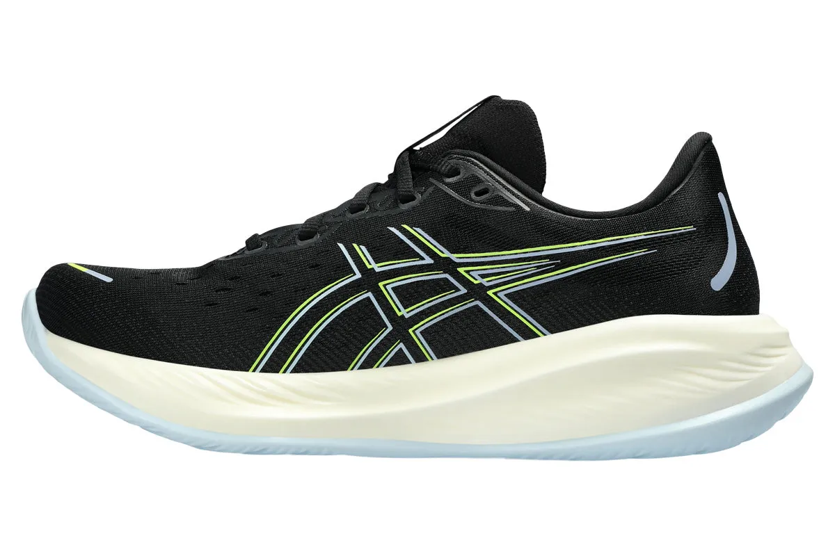 Asics Gel-Cumulus 26 2E Black/Safety Yellow Mens