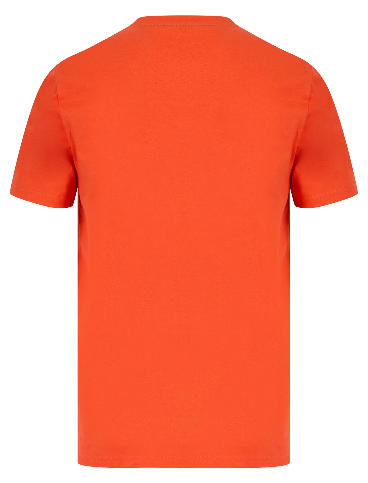 Ballycastle Motif Cotton Jersey T-Shirt in Hot Coral - South Shore