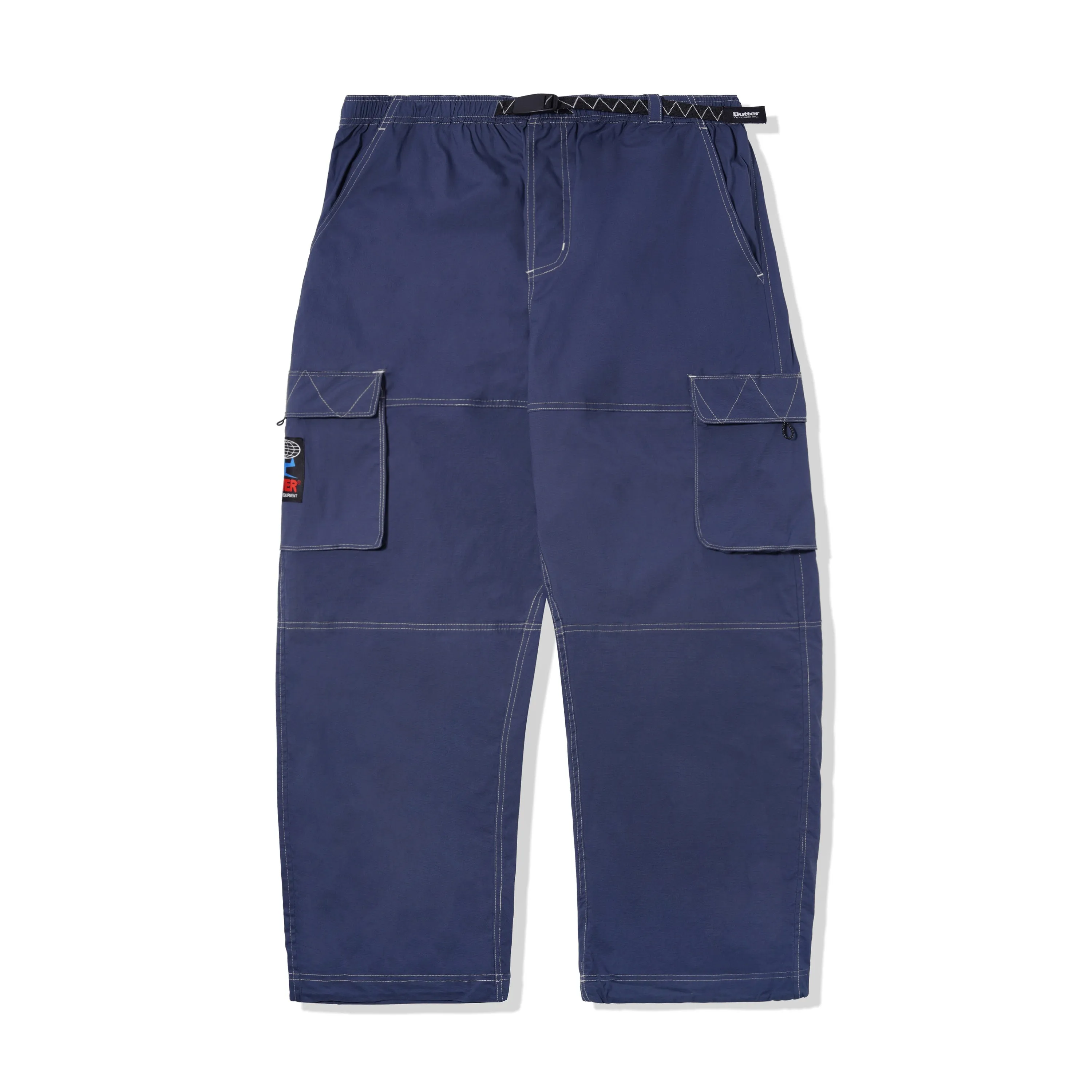 Butter Terrain Contrast Stitch Cargo Pants Slate