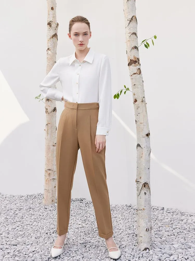 Caramel Color Ankle Length Pants