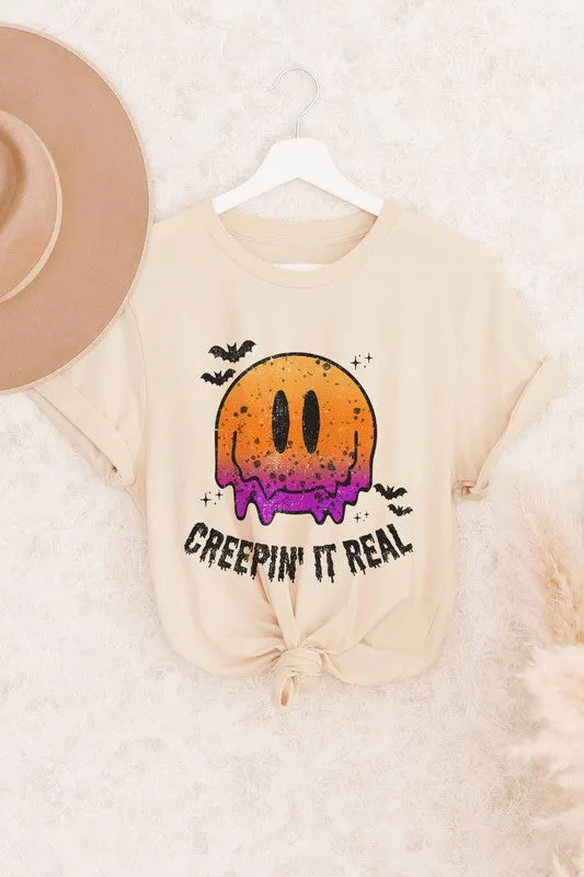 CREEPIN' IT REAL GRAPHIC TEE PLUS SIZE