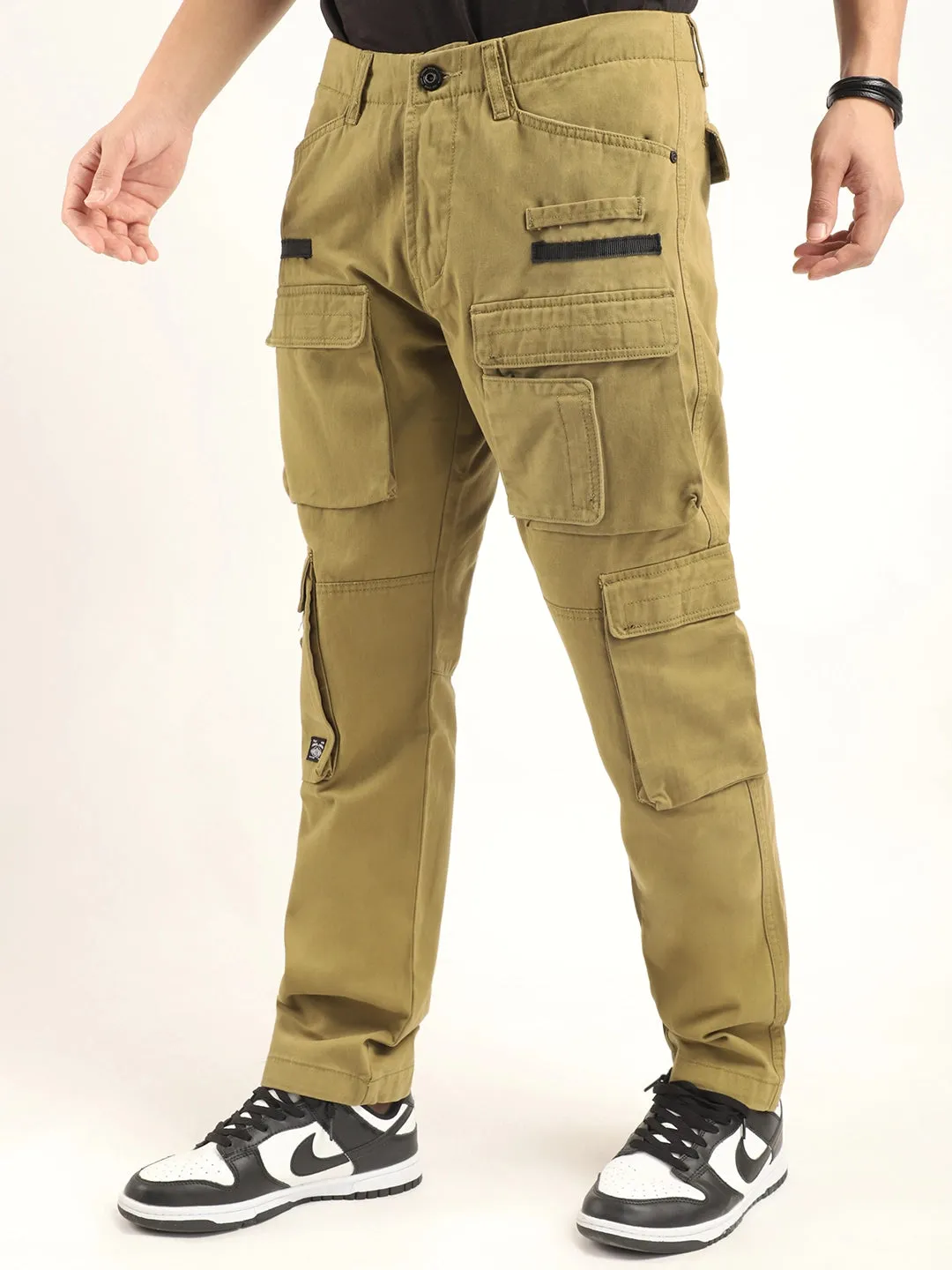 Crime Mustard Multi Pocket Cargo