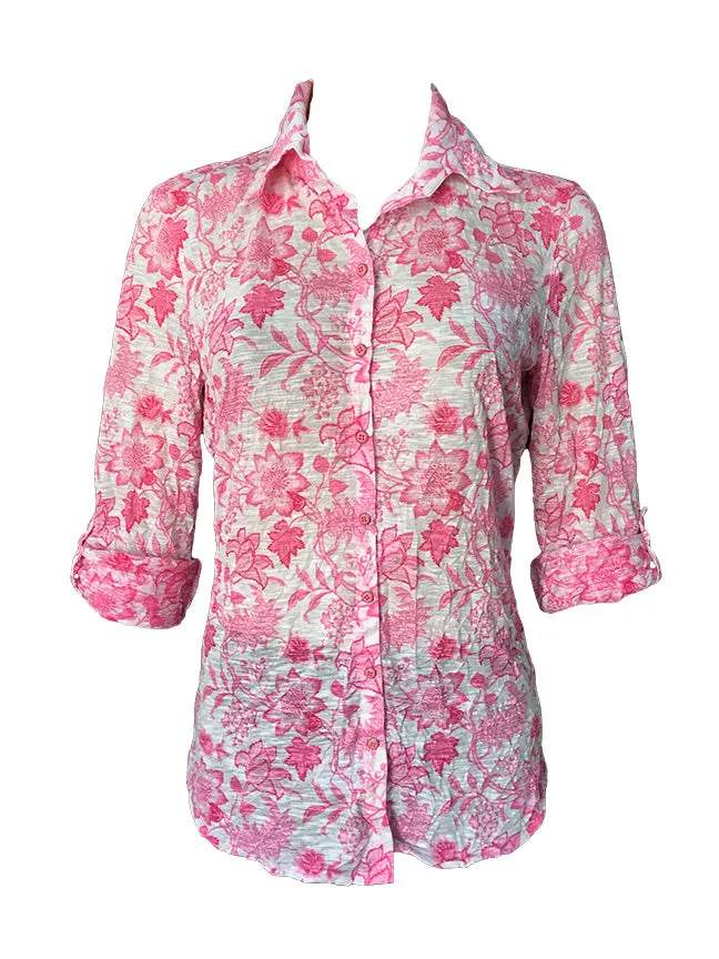 David Cline collar shirt 7200 Fuschia