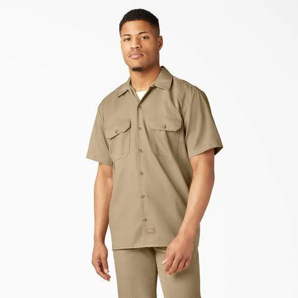 Dickies Short Sleeve Twill Work Shirt Khaki