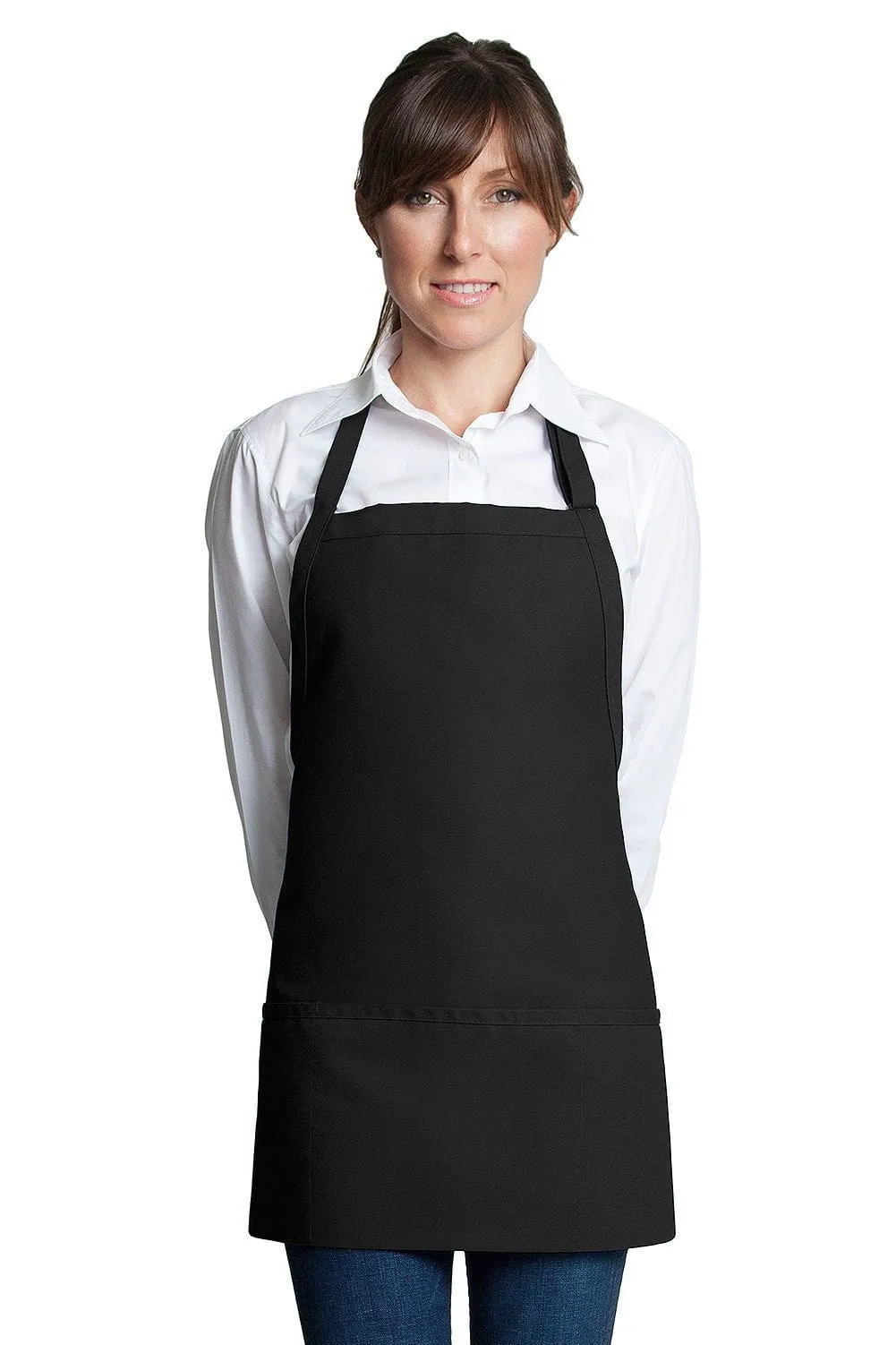 Fiumara Apparel Bib Apron w/ 3 Pockets 24L X 28 W