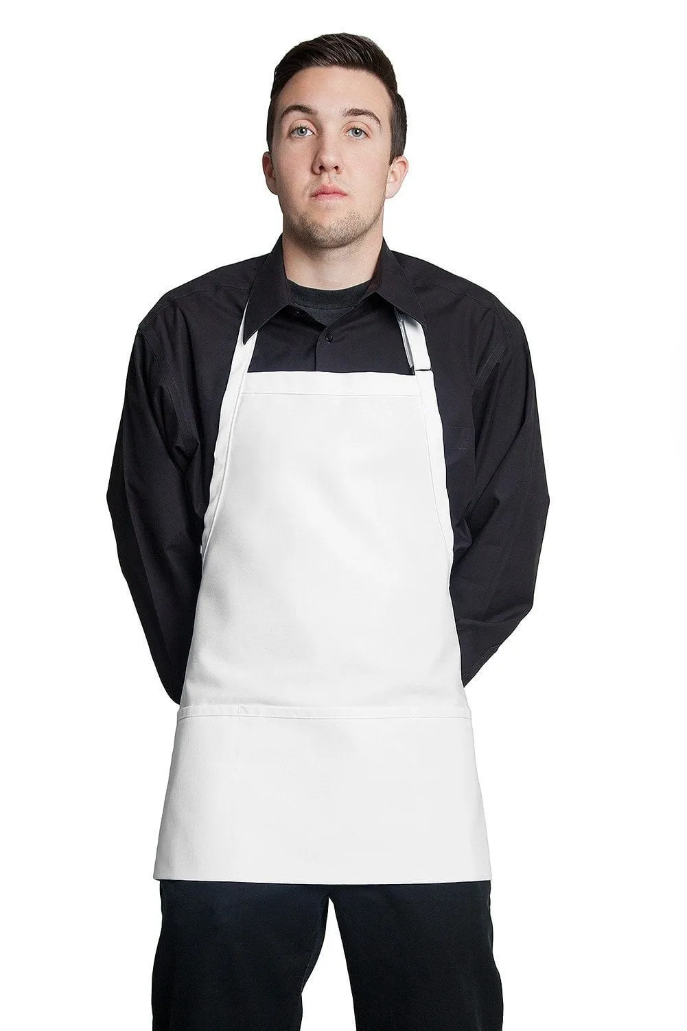 Fiumara Apparel Bib Apron w/ 3 Pockets 24L X 28 W