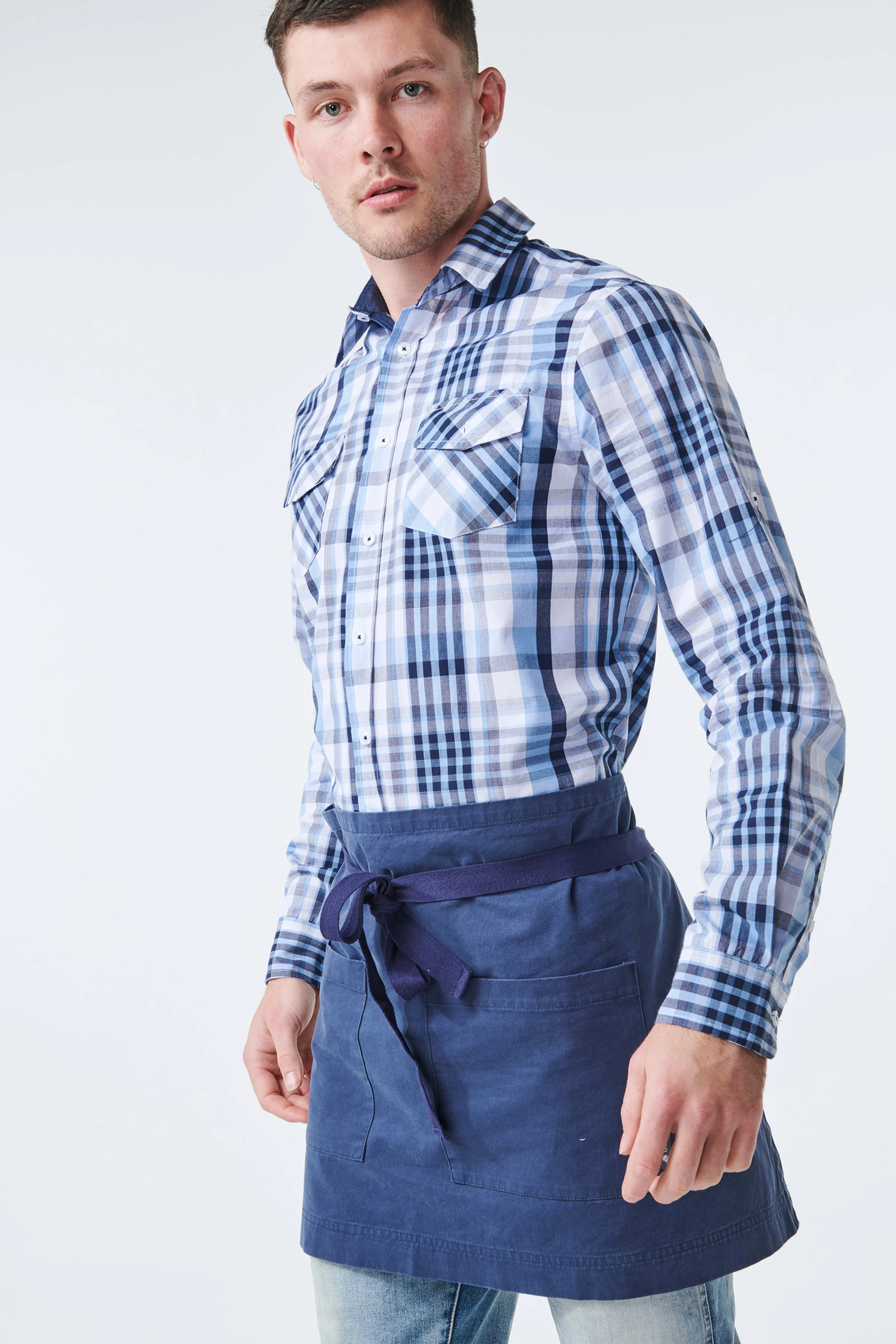 HARVEY Men's Check Shirt - Long or Short Sleeve