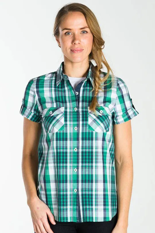 HARVEY Women's Check Shirt - Long or Short Sleeve