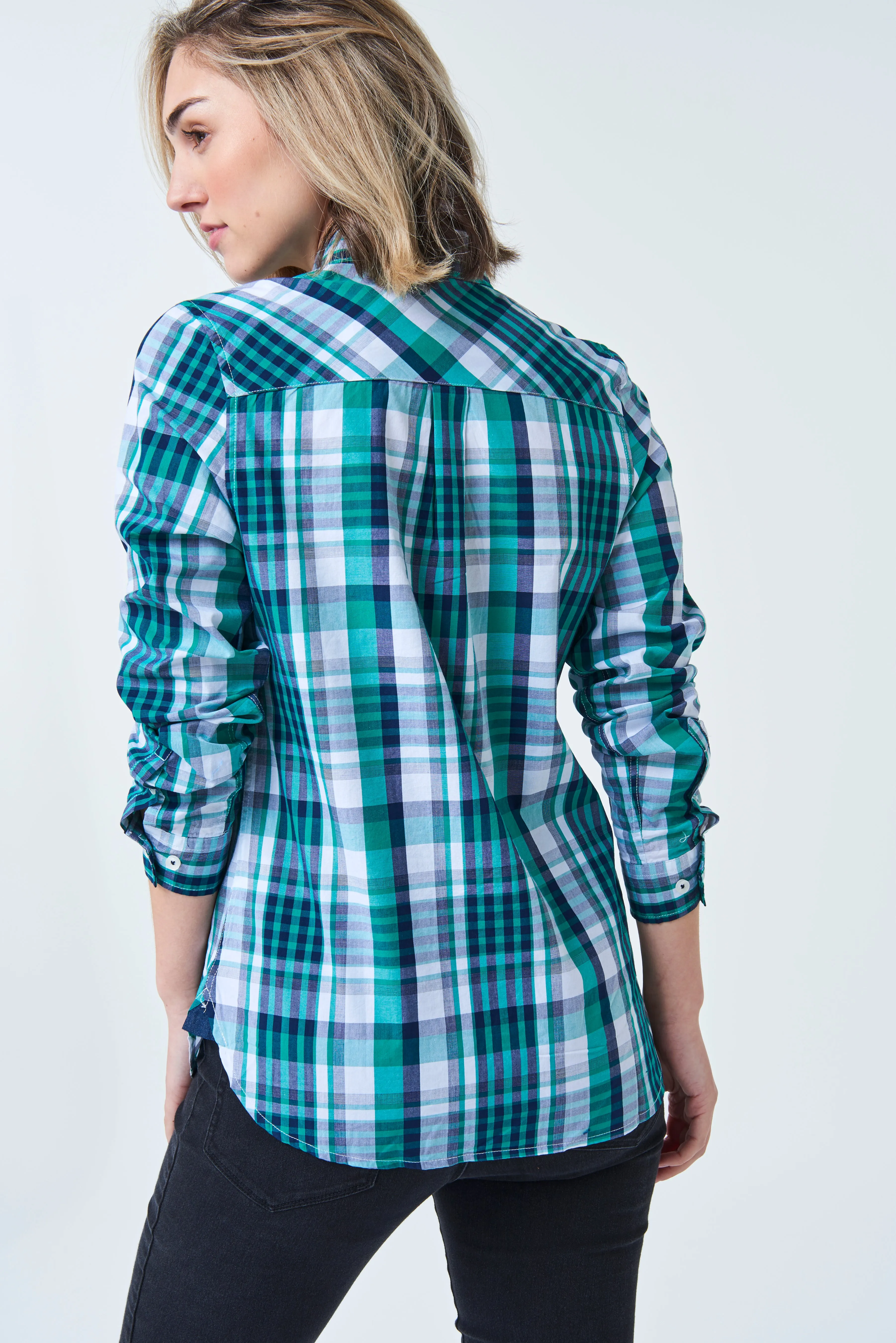 HARVEY Women's Check Shirt - Long or Short Sleeve