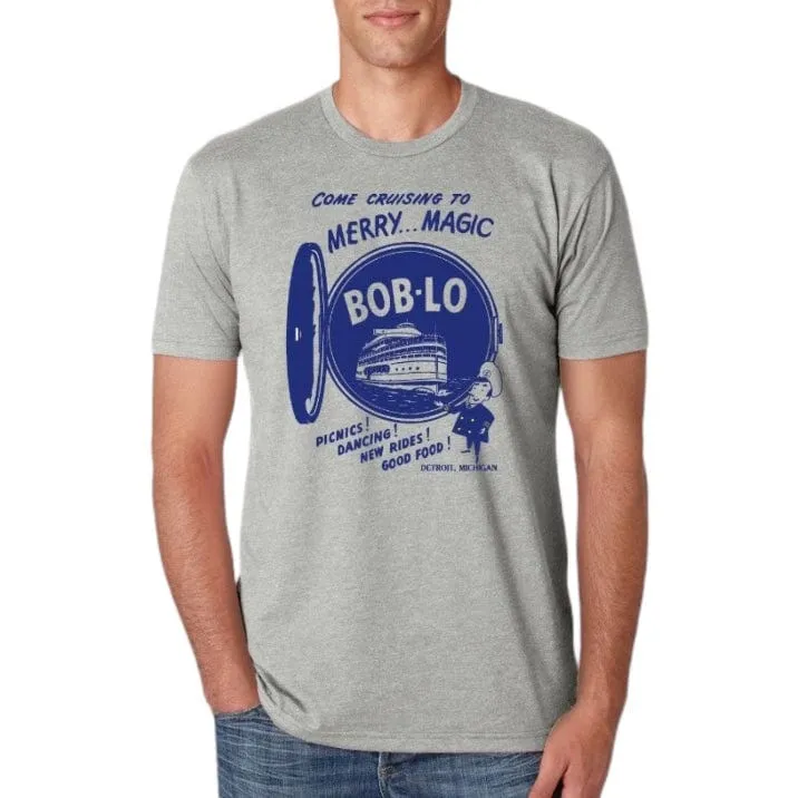 Ink Detroit Vintage Bob-Lo Island T Shirt (Light Grey) 3107