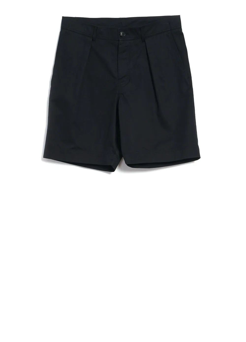 KAARE | Wide Pleated Shorts | Black Drill