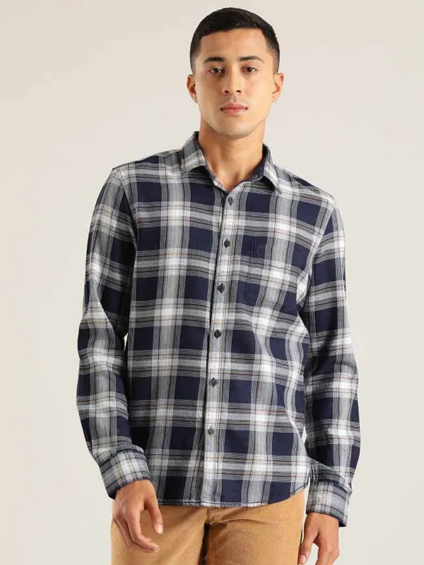 Men Checked Full Sleeve Cotton Shirt