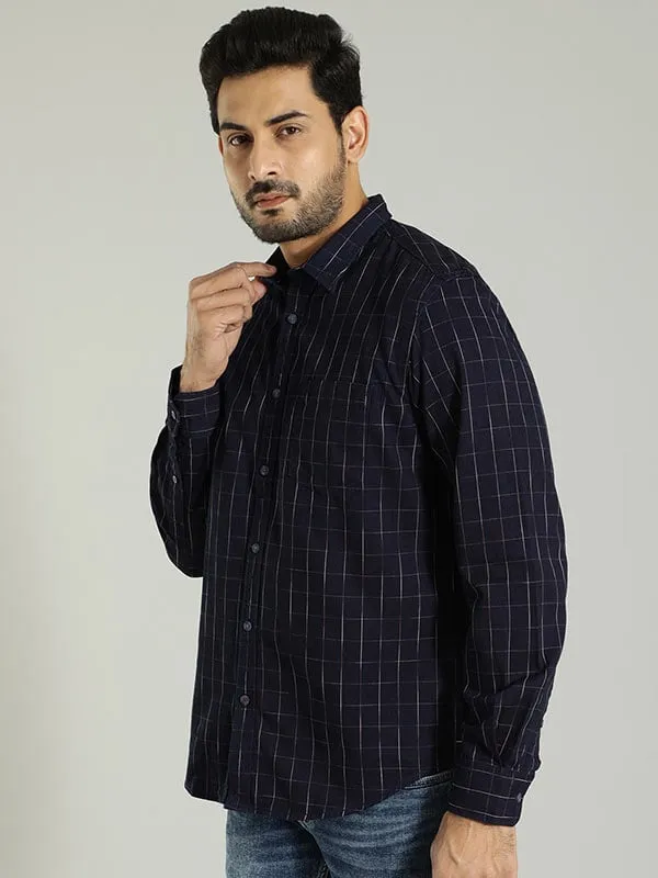 Men Checked Full Sleeve Cotton Shirt