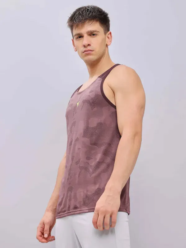 Men Colorblock Slim Fit Crew Neck Innerwear Vest with VENTMESH