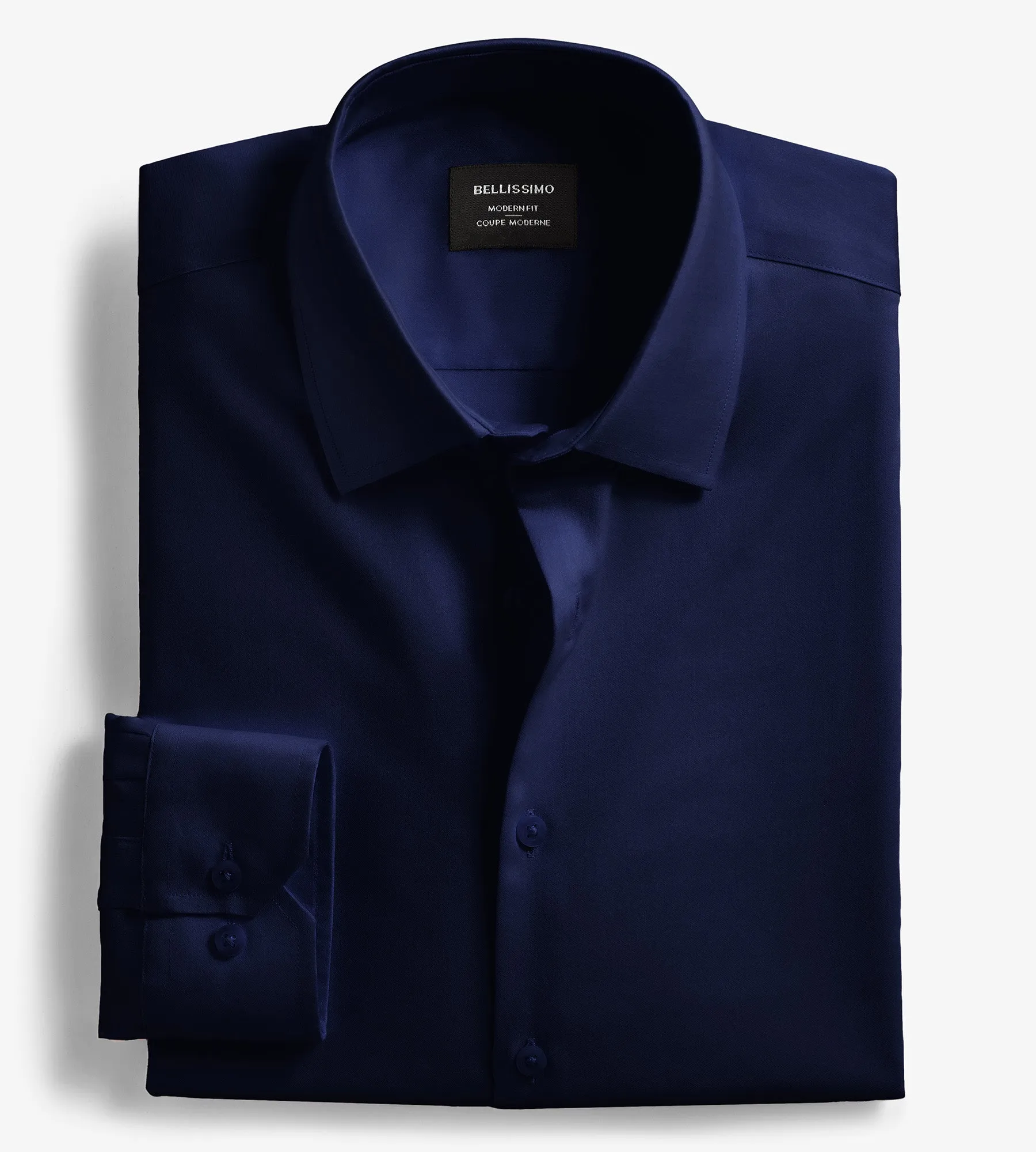 Modern Fit Non-Iron Sateen Dress Shirt