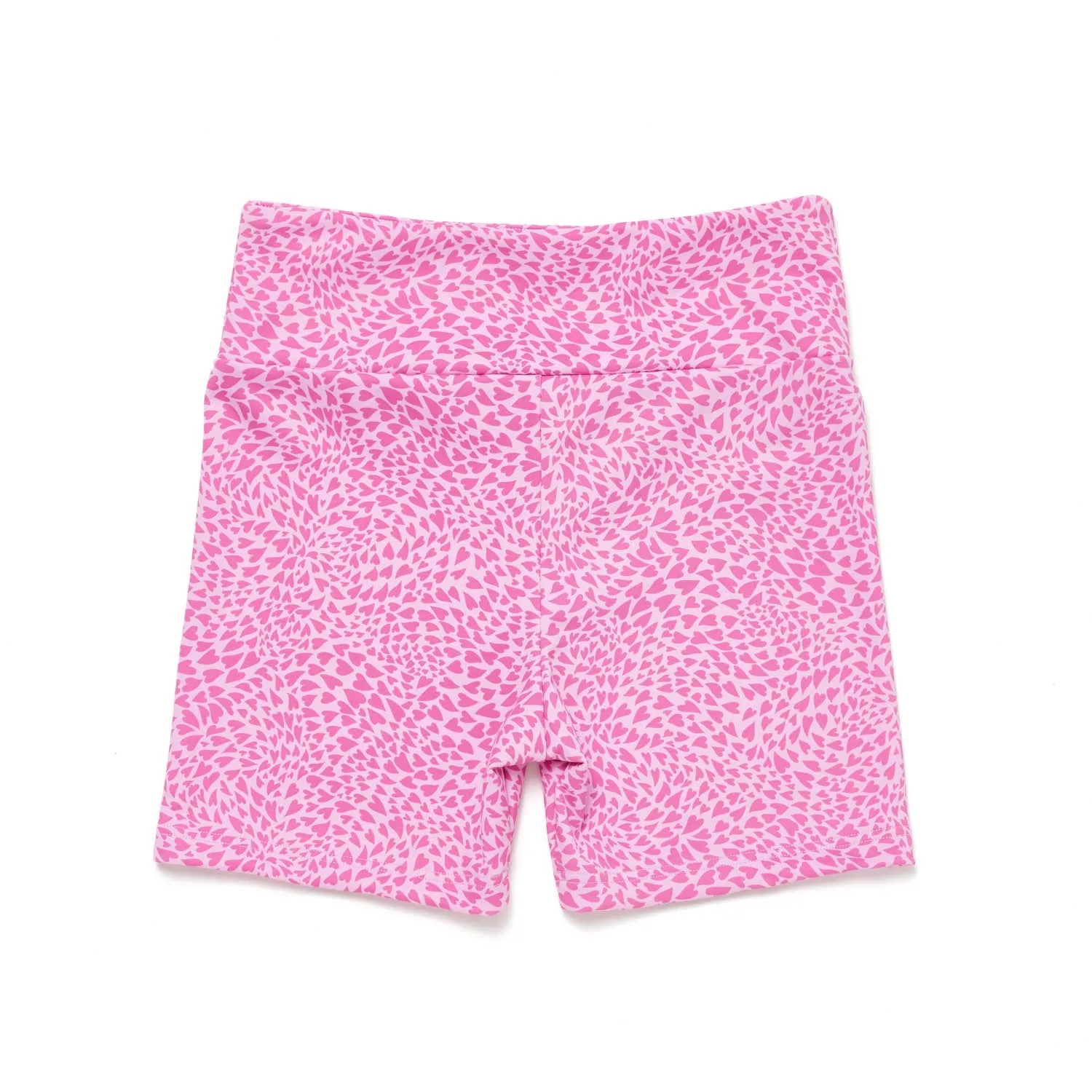 Nicole: Midi Length Bike Shorts in Love It Print