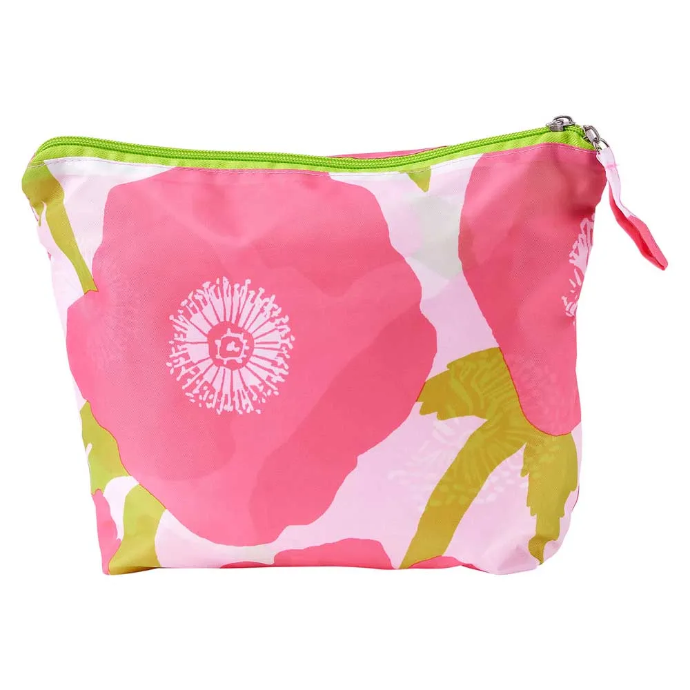 Poppies Pink Splash Proof Pouch