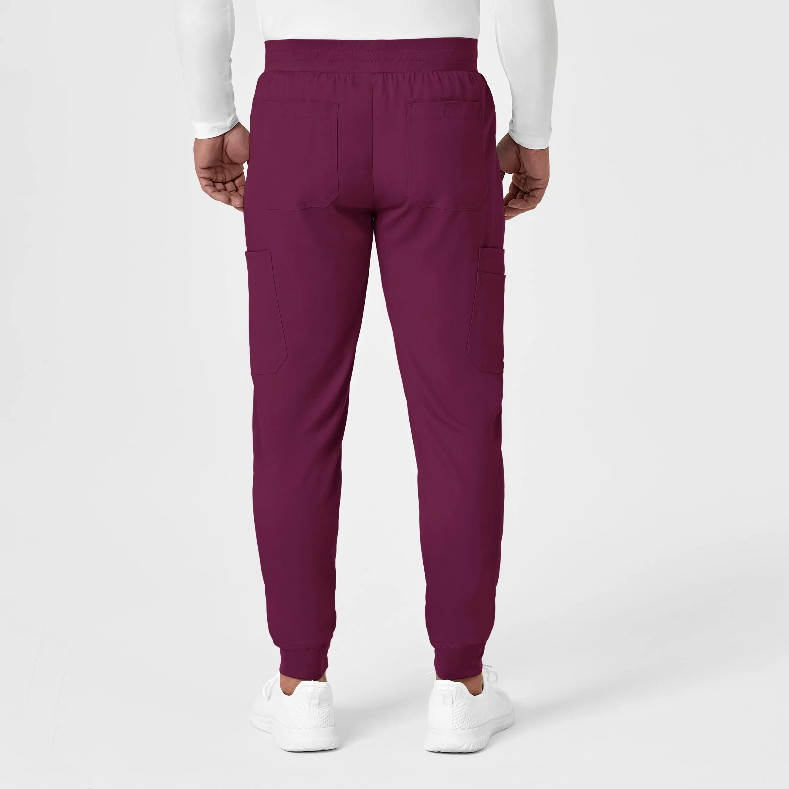 PRO Men's Cargo Jogger Scrub Pant - Wine