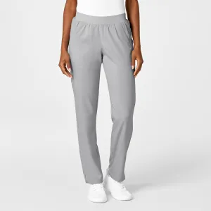 PRO Women's Knit Waist Cargo Scrub Pant - Grey