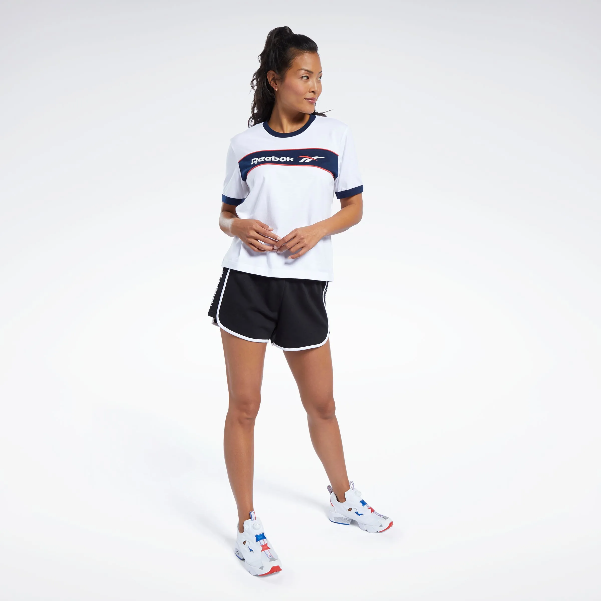 Reebok Apparel Women Classics Linear Tee White