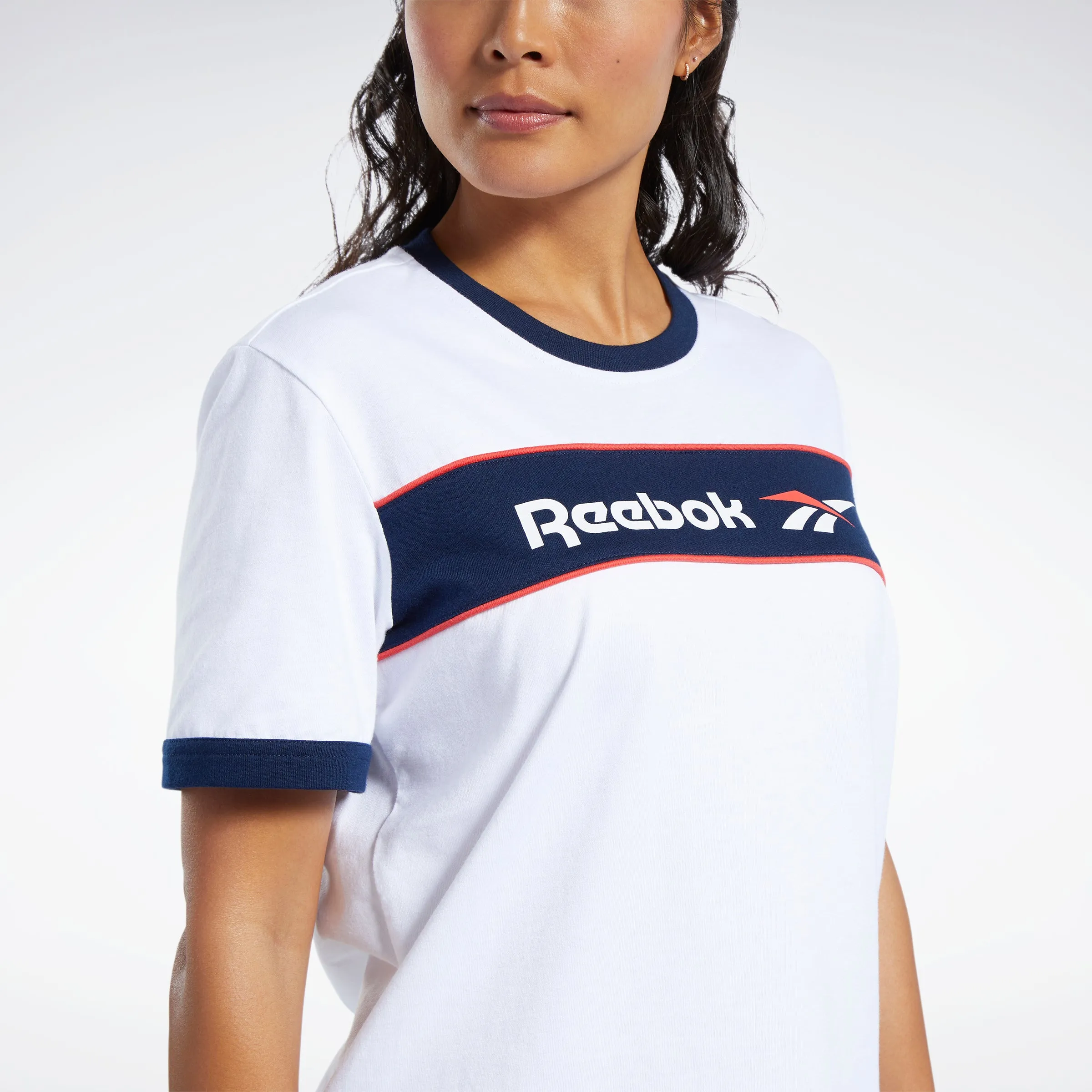 Reebok Apparel Women Classics Linear Tee White