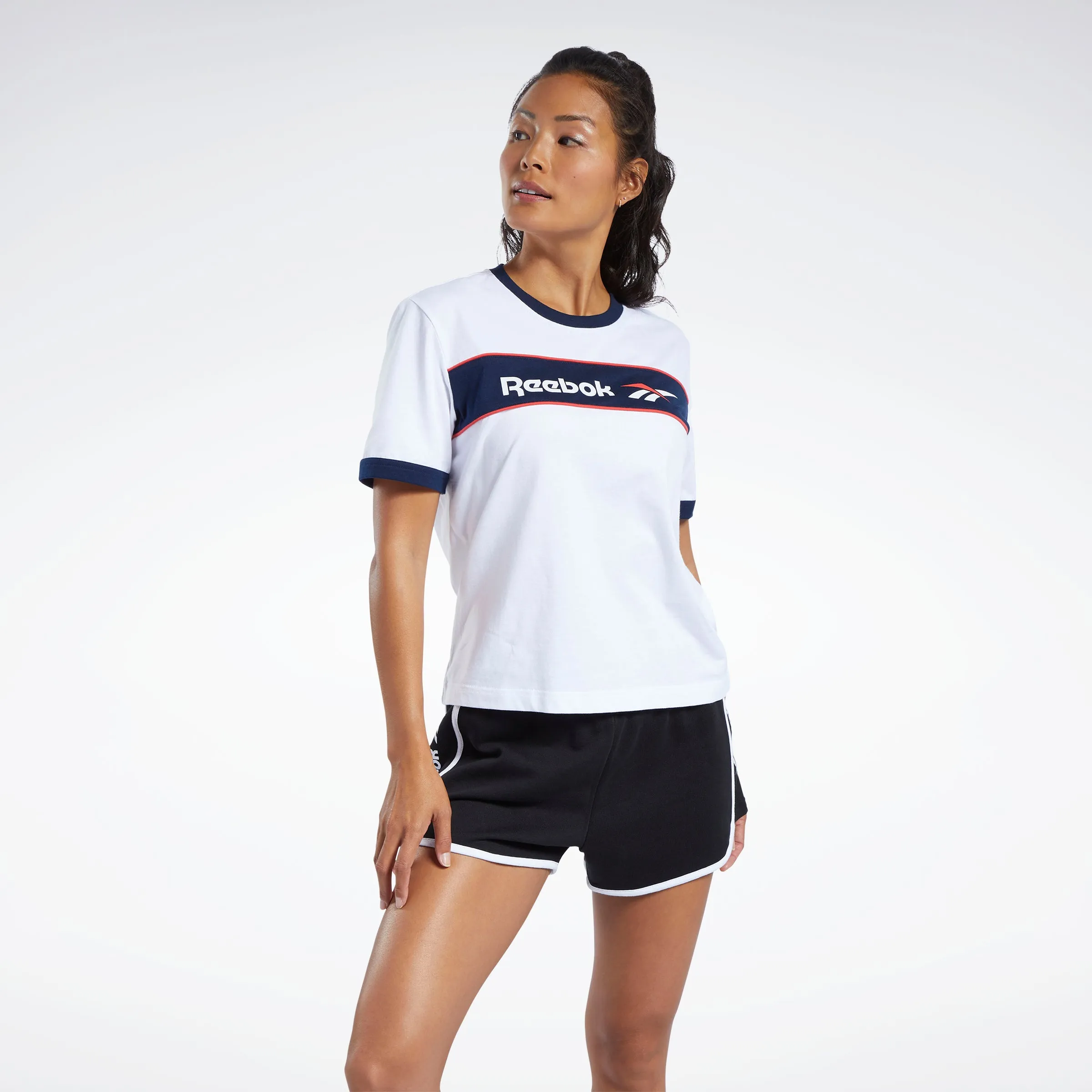 Reebok Apparel Women Classics Linear Tee White